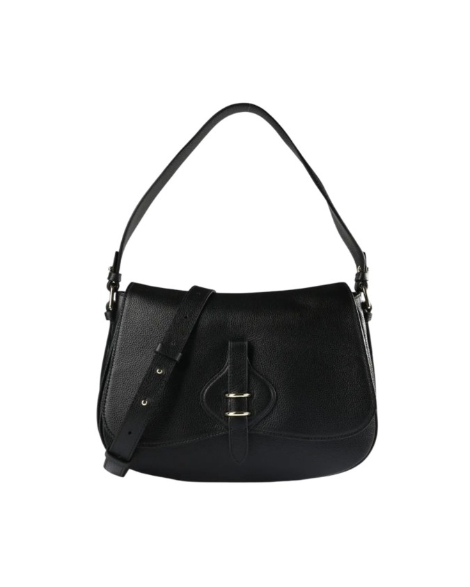  Coccinelle - Borsa a mano in pelle con tracolla e patta large
