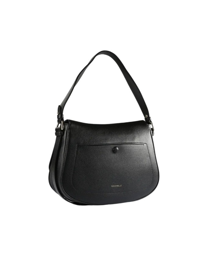  Coccinelle - Borsa a mano in pelle con tracolla e patta large
