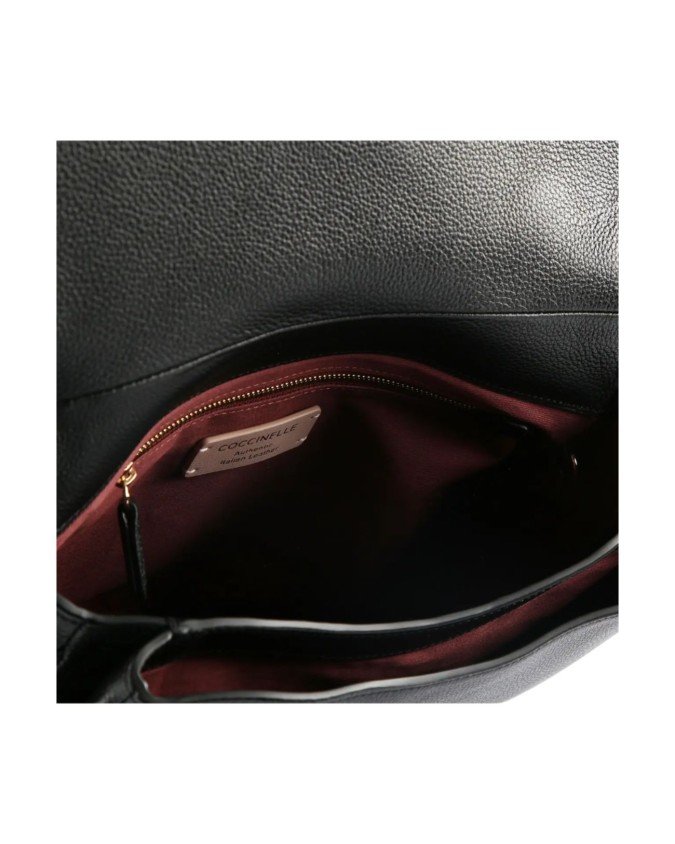  Coccinelle - Borsa a mano in pelle con tracolla e patta large