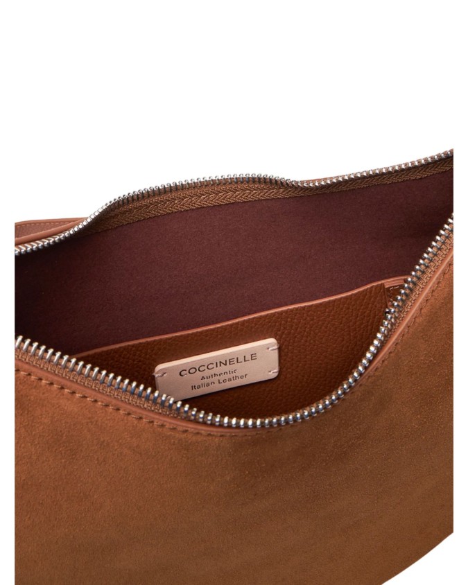  Coccinelle - Borsa a spalla in pelle scamosciata Medium Sunup