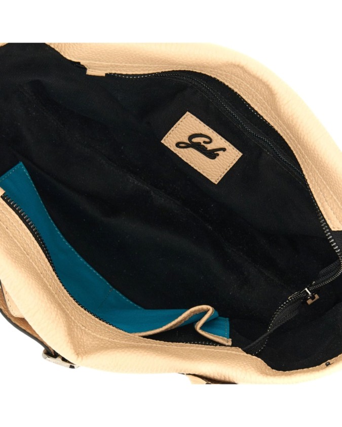  Gabs - Borsa a spalla in pelle martellata trasformabile con