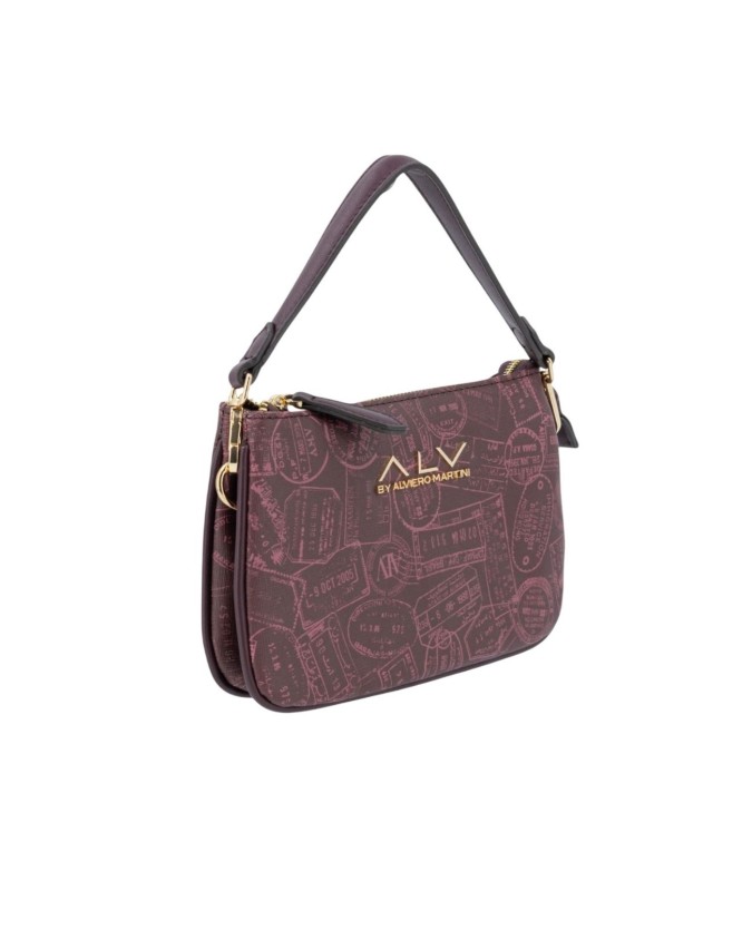  Alv By Alviero Martini - Borsa a spalla a tre scomparti in