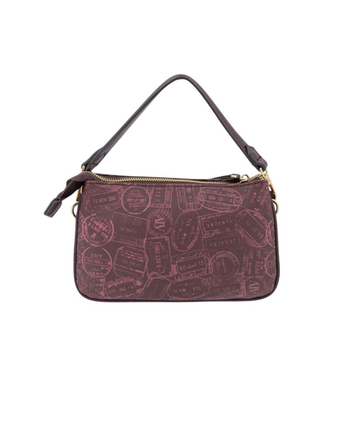  Alv By Alviero Martini - Borsa a spalla a tre scomparti in