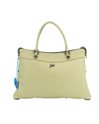 Gabs - Borsa piatta in pelle con tasca esterna Tg. M Bull Black Elara