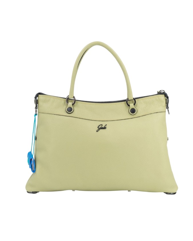  Gabs - Borsa piatta in pelle con tasca esterna Tg. 