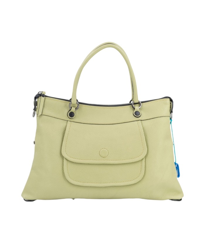  Gabs - Borsa piatta in pelle con tasca esterna Tg. 