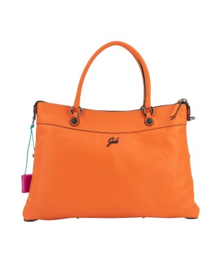  Gabs - Borsa piatta in pelle con tasca esterna Tg. 