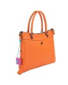  Gabs - Borsa piatta in pelle con tasca esterna Tg. 