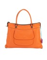  Gabs - Borsa piatta in pelle con tasca esterna Tg. 