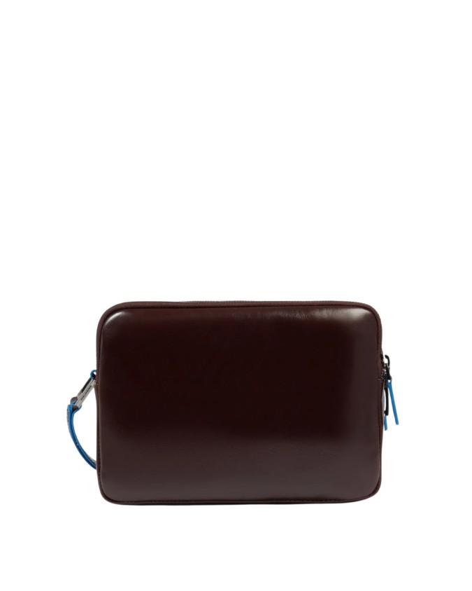  Piquadro - Pochette uomo in pelle con chiusura a impronta