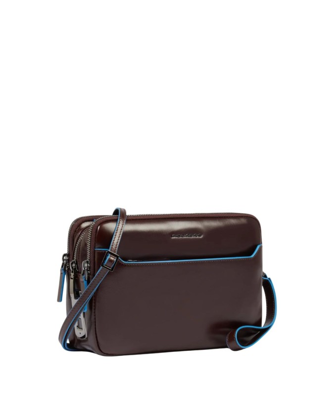  Piquadro - Pochette uomo in pelle con chiusura a impronta