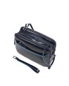  Piquadro - Pochette uomo in pelle con chiusura a impronta