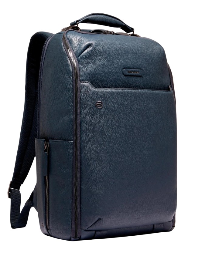  Piquadro - Zaino da viaggio personalizzabile in pelle porta pc