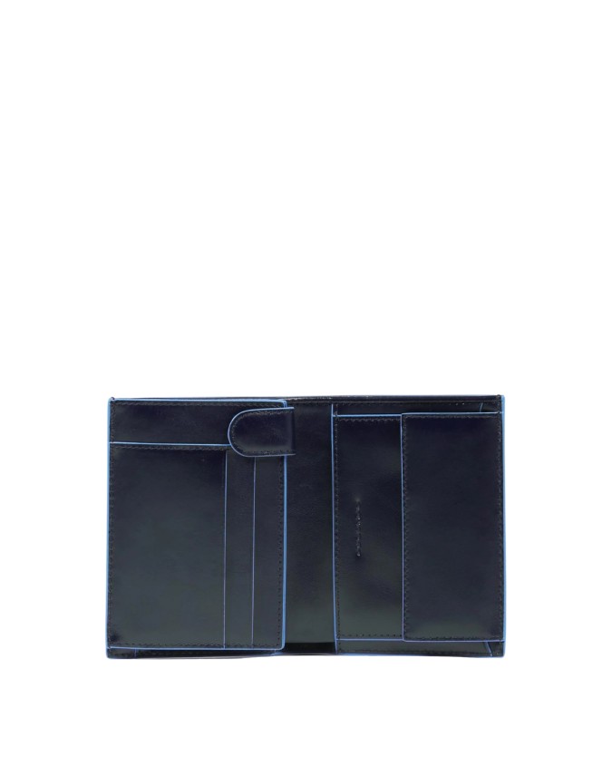  Piquadro - Portafoglio uomo verticale con porta monete, porta
