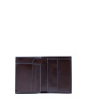 Piquadro - Portafoglio uomo verticale con porta monete, porta