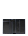  Piquadro - Portafoglio uomo verticale con porta monete, porta