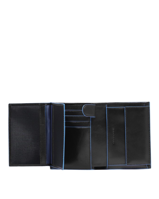  Piquadro - Portafoglio uomo verticale con porta monete, porta