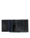  Piquadro - Portafoglio uomo verticale con porta monete, porta