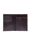  Piquadro – Portafogli uomo verticale in pelle RFID Blue Square