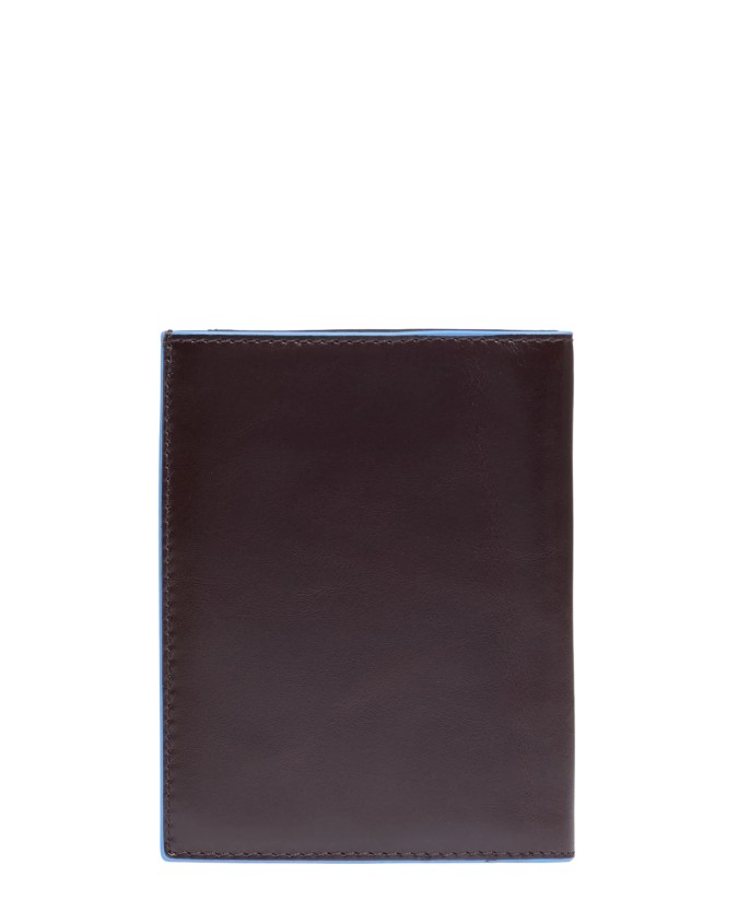  Piquadro – Portafogli uomo verticale in pelle RFID Blue Square