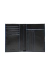  Piquadro – Portafogli uomo verticale in pelle RFID Blue Square