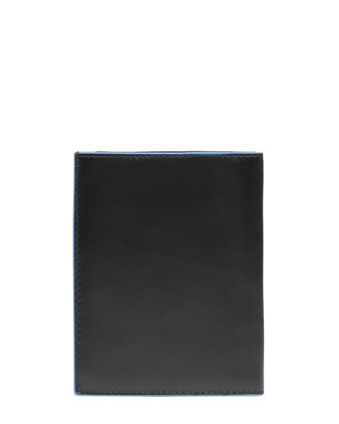  Piquadro – Portafogli uomo verticale in pelle RFID Blue Square
