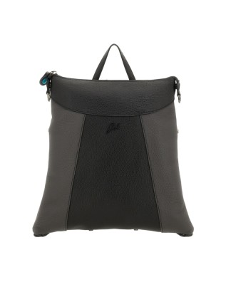 Gabs - Zaino donna trasformabile in pelle bicolor Tg. M Aria Black