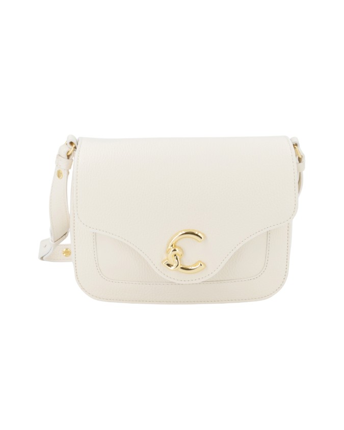  Coccinelle – Borsa a tracolla in pelle con patta C-ME