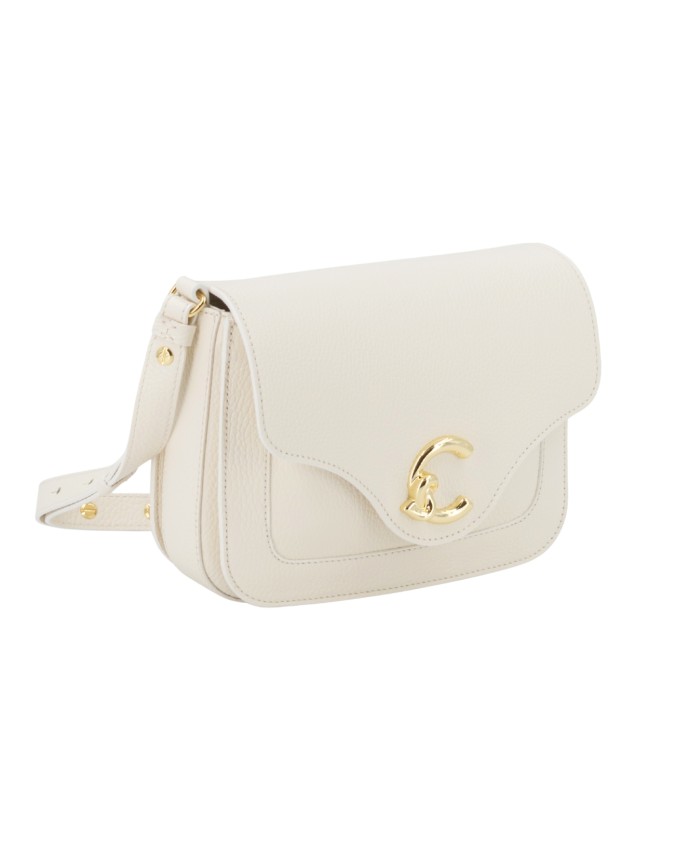  Coccinelle – Borsa a tracolla in pelle con patta C-ME