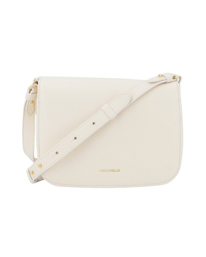  Coccinelle – Borsa a tracolla in pelle con patta C-ME