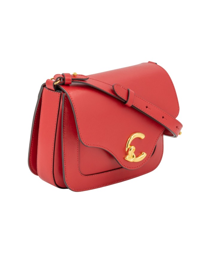  Coccinelle - Borsa a tracolla in pelle con patta Small C-ME