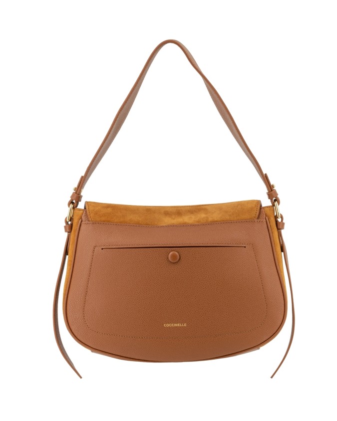  Coccinelle - Borsa a spalla in pelle scamosciata Large con
