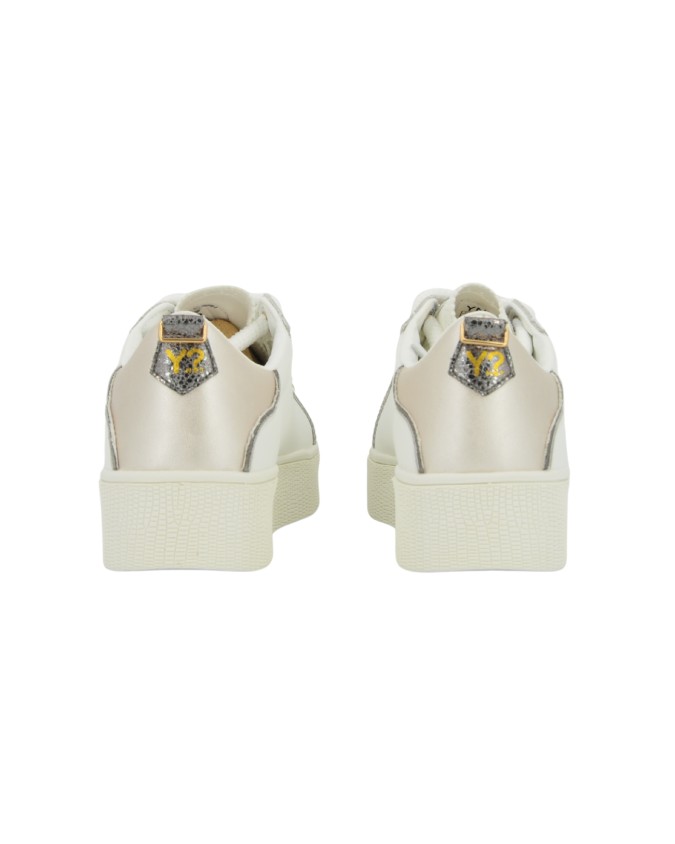  Ynot - Sneakers Donna in Pelle con Dettaglio Gioiello