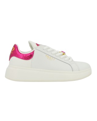 Ynot - Women's Leather Sneakers with Queen Jewelry Detail