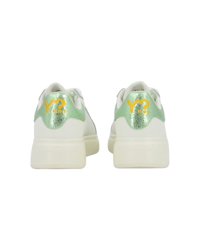  Ynot - Sneakers Donna in Pelle con Dettaglio Gioiello Queen
