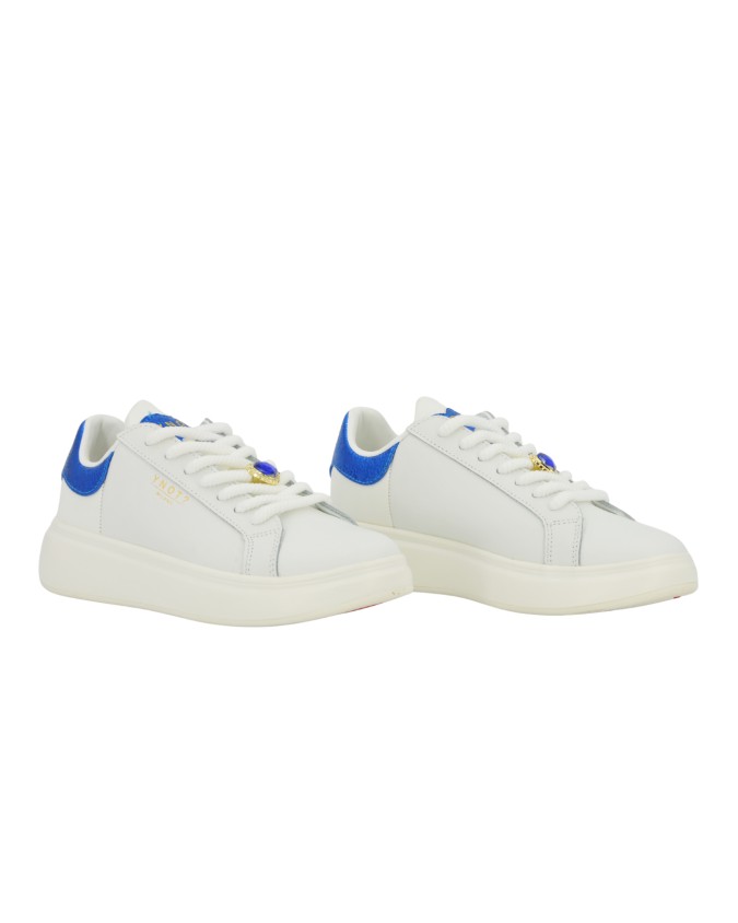  Ynot - Sneakers Donna in Pelle con Dettaglio Gioiello Queen