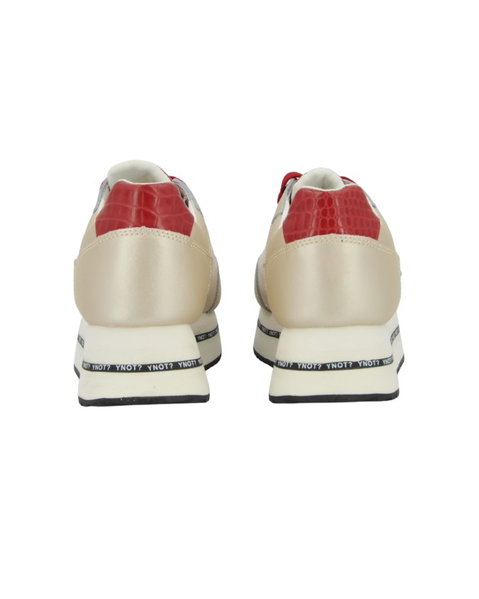  Ynot - Sneakers Donna Platform in Pelle
