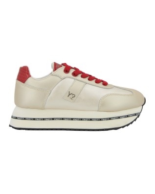  Ynot - Sneakers Donna Platform in Pelle 2