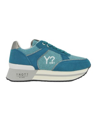  Ynot - Sneakers Donna Platform in Pelle Scamosciata