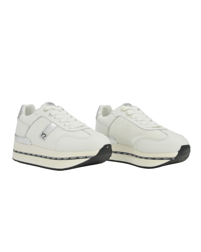  Ynot - Sneakers Donna Platform in Pelle Scamosciata