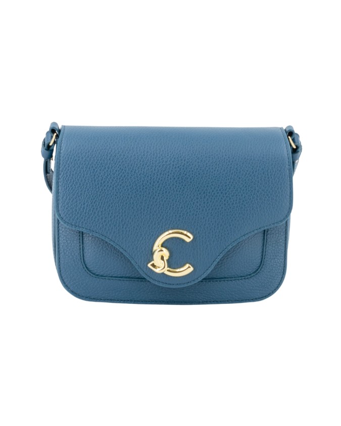  Coccinelle – Borsa a tracolla in pelle con patta C-ME