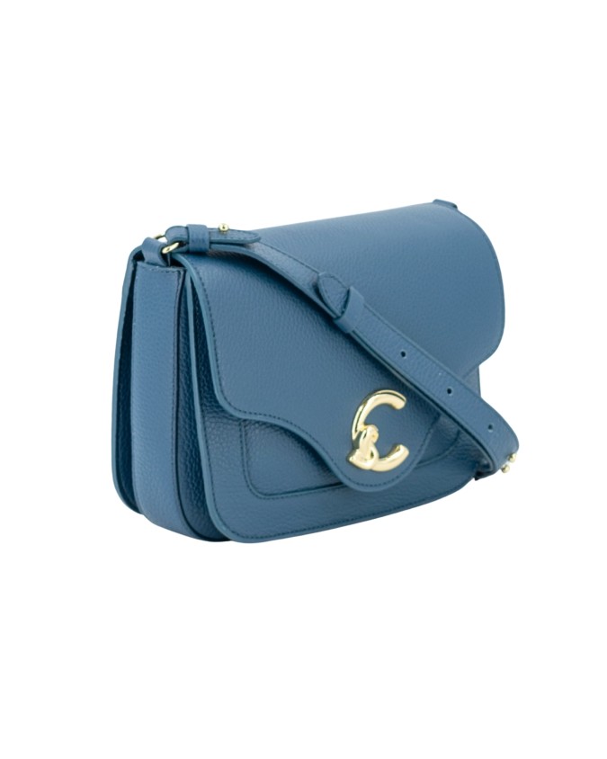  Coccinelle – Borsa a tracolla in pelle con patta C-ME