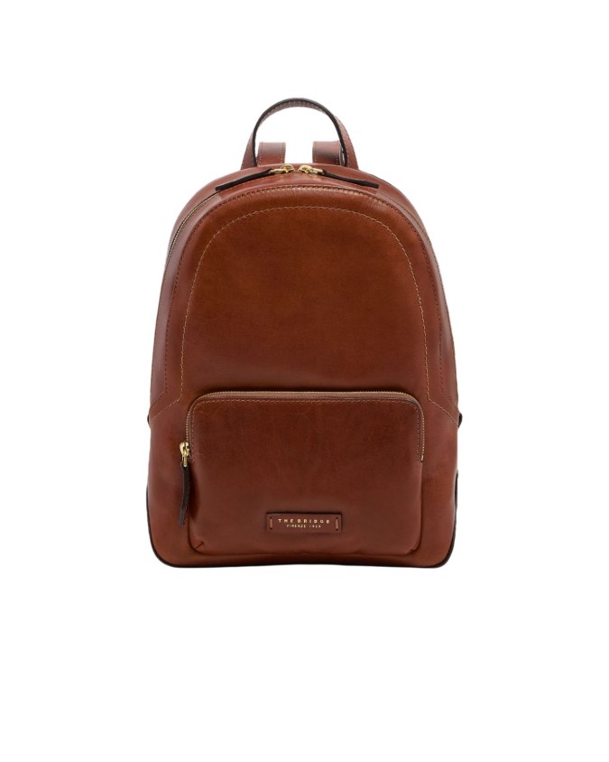  The Bridge - Zaino donna in pelle con tasca frontale Larissa