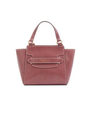 The Bridge - Borsa a mano in pelle con doppio manico e tracolla Lucrezia