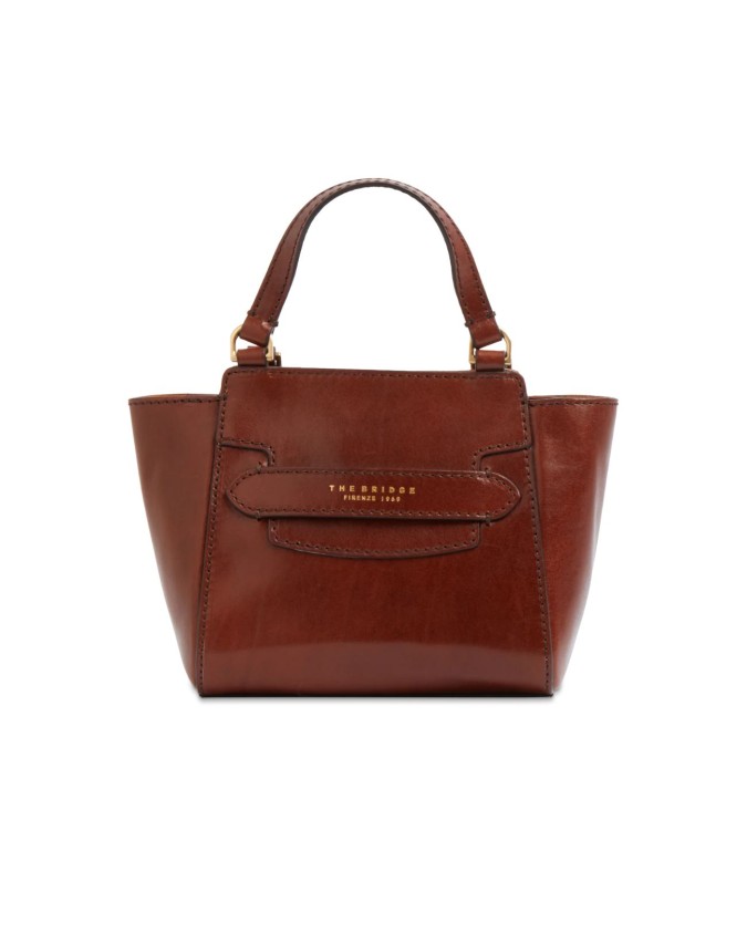  The Bridge - Borsa a mano in pelle con doppio manico e