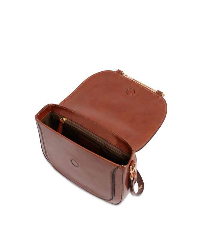  The Bridge - Borsa a tracolla in pelle con patta Luce