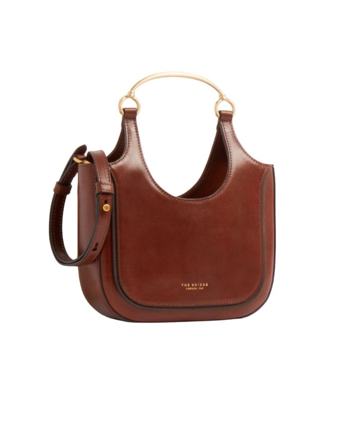  The Bridge - Borsa hobo mini in pelle con tracolla Luce