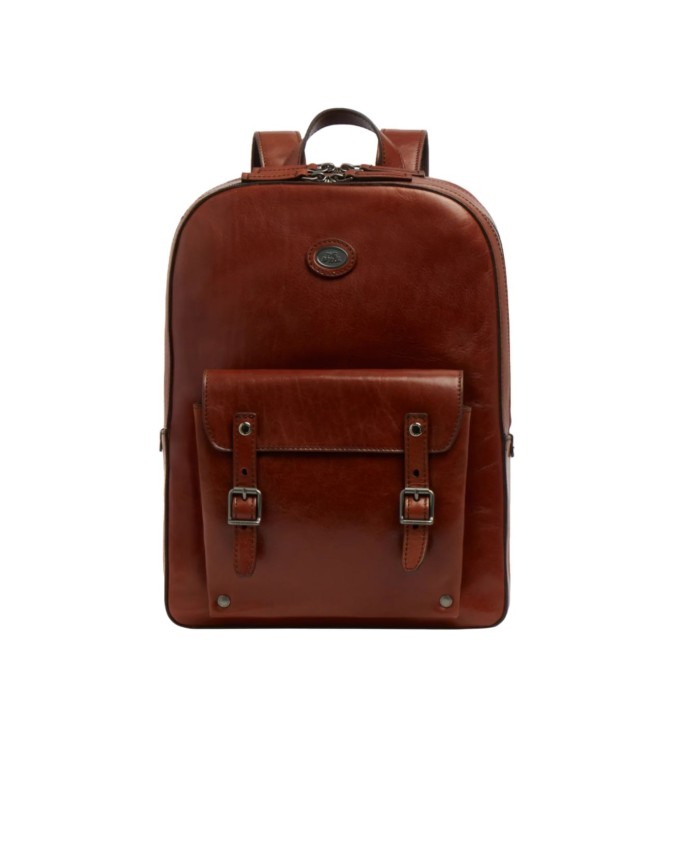  The Bridge - Zaino uomo in pelle a due zip porta pc 13''