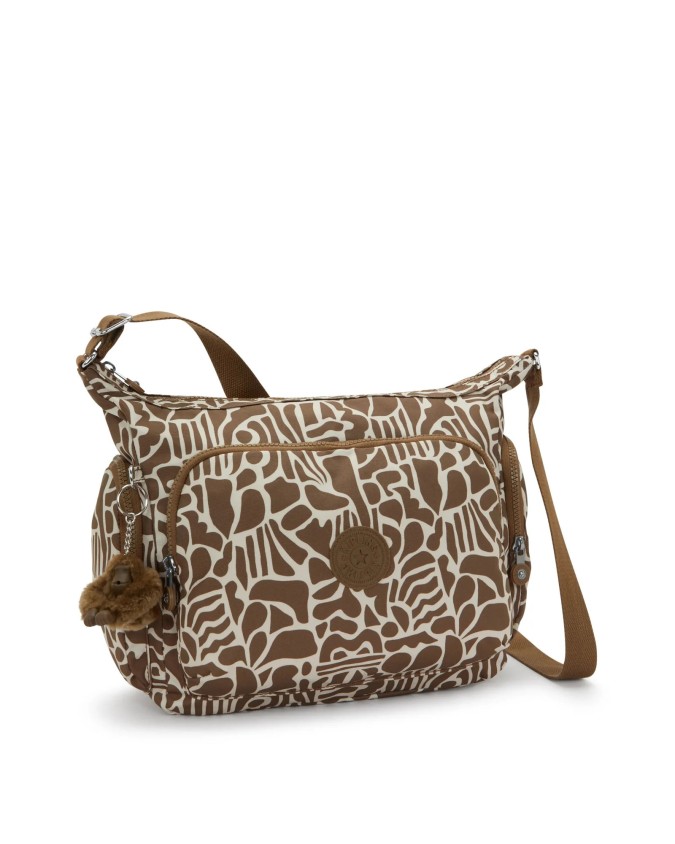  Kipling - Borsa a tracolla grande con cinghia regolabile e