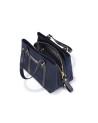  Nannini - Borsa a mano in nylon e pelle con doppio manico